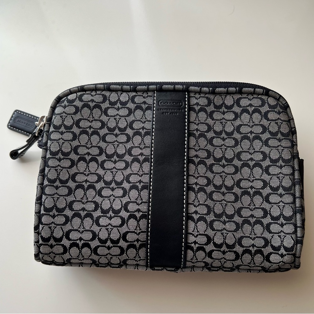 Vintage Coach Signature Canvas Pouch
